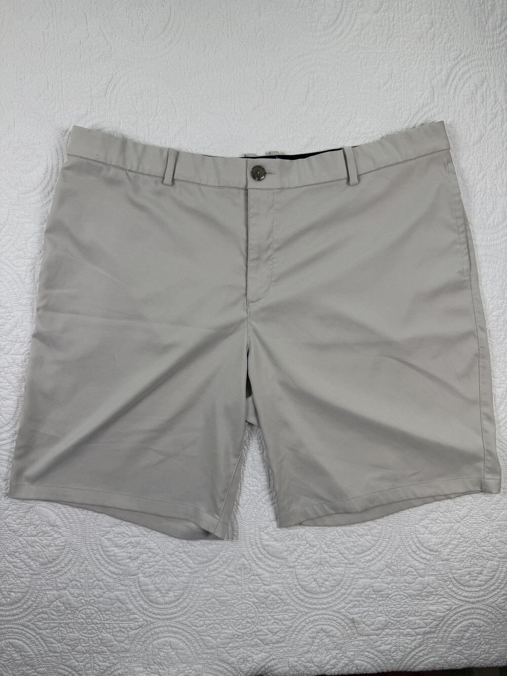 Nike Golf Flex Hybrid Shorts Mens 40 Khaki Beige Dri-Fit Flat Performance Blend